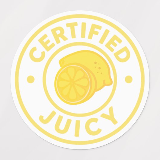 Certified Juicy Fruit Sticker Sheet ラベル (デザイン1)