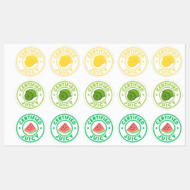 Certified Juicy Fruit Sticker Sheet  ラベル