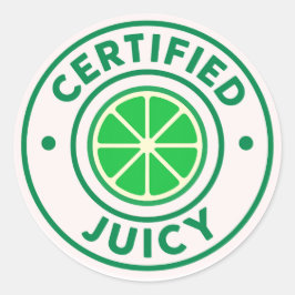 Certified Juicy™ – Lime Circle Sticker ラウンドシール