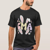 Certified Medical Assistant Easter Bunny CMA Easte Tシャツ (正面)