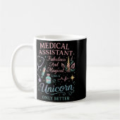Certified Medical Istant Unicorn Cma Medical Istan コーヒーマグカップ (左)