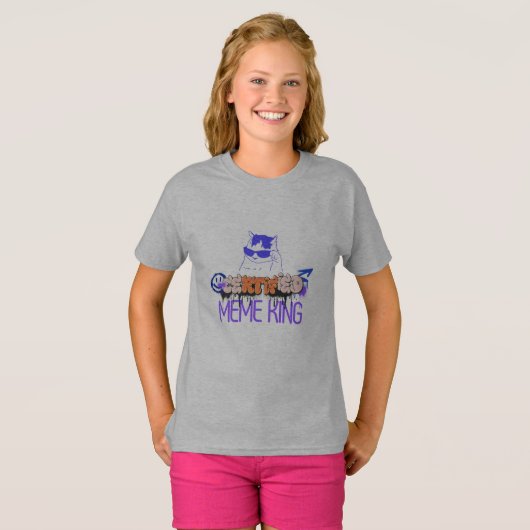 Certified Meme King Cat Tシャツ (正面フル)
