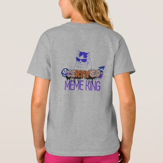 Certified Meme King Cat Tシャツ (裏面)