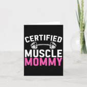 Certified Muscle Mommy Weightlifting Workout Mothe カード (正面)