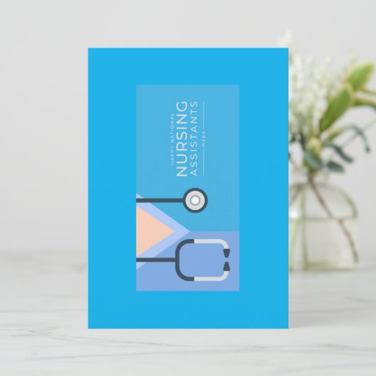 Certified Nurse's Aide Week Greeting Card シーズンカード (スタンド正面)