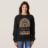 Certified Nursing Assistant CNA Groovy Retro Rainb スウェットシャツ (正面フル)