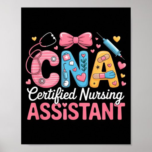 Certified Nursing Istant Nurse Aide Nurse Istant C ポスター (正面)