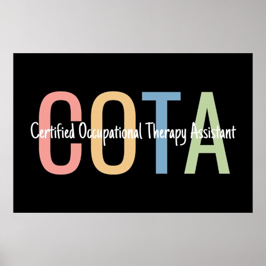 Certified Occupational Therapy Assistant OTA ポスター (正面)