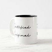 Certified Original Quote ツートーンマグカップ (正面左)