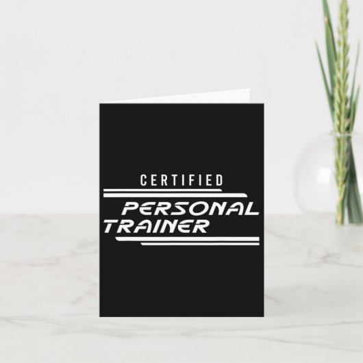 Certified Personal Trainer Fitness Instructor Gym  カード (正面)