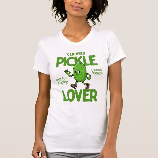 Certified Pickle Lover Cute Funny Dill Pickle Tシャツ (正面)