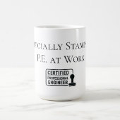 Certified Professional Engineer Congratulatory コーヒーマグカップ (中央)