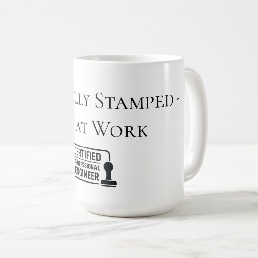 Certified Professional Engineer Congratulatory コーヒーマグカップ (正面右)