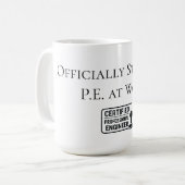Certified Professional Engineer Congratulatory コーヒーマグカップ (正面左)