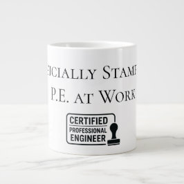 Certified Professional Engineer Congratulatory ジャンボコーヒーマグカップ