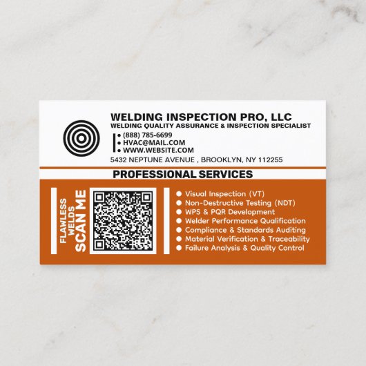 Certified Professional Welding Inspector 名刺 (裏面)