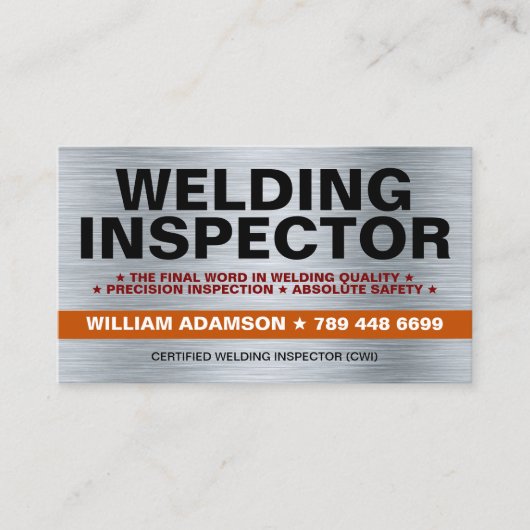 Certified Professional Welding Inspector 名刺 (正面)