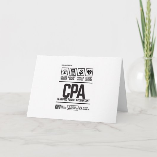certified public accountant-CPA カード (正面)