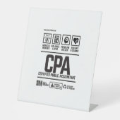 certified public accountant-CPA 台座サイン (正面)