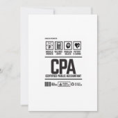 certified public accountant-CPA 招待状 (正面)