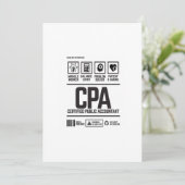 certified public accountant-CPA 招待状 (スタンド正面)