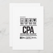 certified public accountant-CPA 招待状 (正面/裏面)