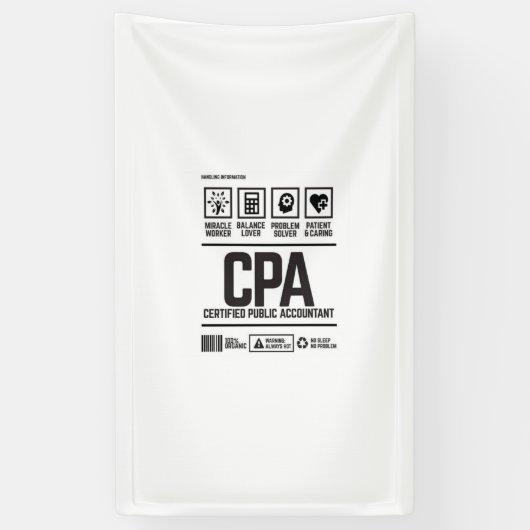 certified public accountant-CPA 横断幕 (縦)