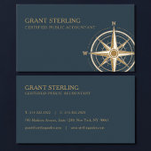 Certified Public Accountant Nautical Compass  名刺