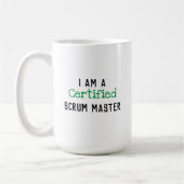 Certified SCRUM MASTER コーヒーマグカップ (左)