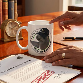 Certified Seal of Approval | デッドパンスタイルのカスタムシール コーヒーマグカップ