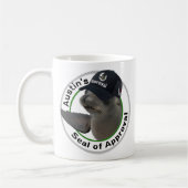 Certified Seal of Approval | デッドパンネームカスタム コーヒーマグカップ (左)