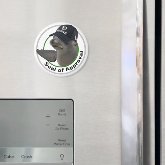 Certified Seal of Approval | 無表情のシールマグネット マグネット (インサイチュ (冷蔵庫))