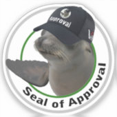 Certified Seal of Approval | Deadpan Vinyl Sticker シール (正面)