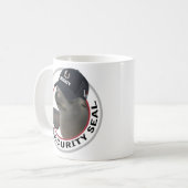 Certified Security Seal | デッドパンのアザラシ コーヒーマグカップ (正面左)