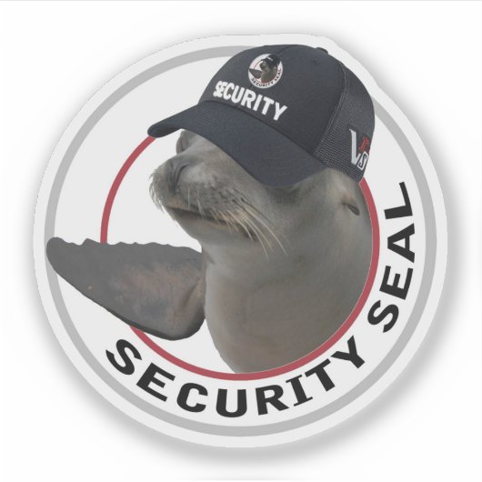 Certified Security Seal | Deadpan Vinyl Sticker シール (正面)