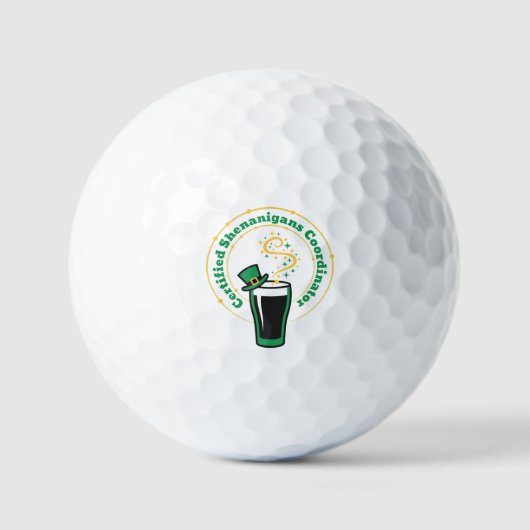 Certified Shenanigans Coordinator Golf Balls ゴルフボール (正面)