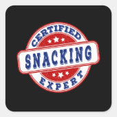 Certified snacking expert seal スクエアシール (正面)