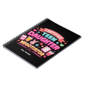 Certified Teen Daughter Negotiator Funny Parenting ノートブック (左側)