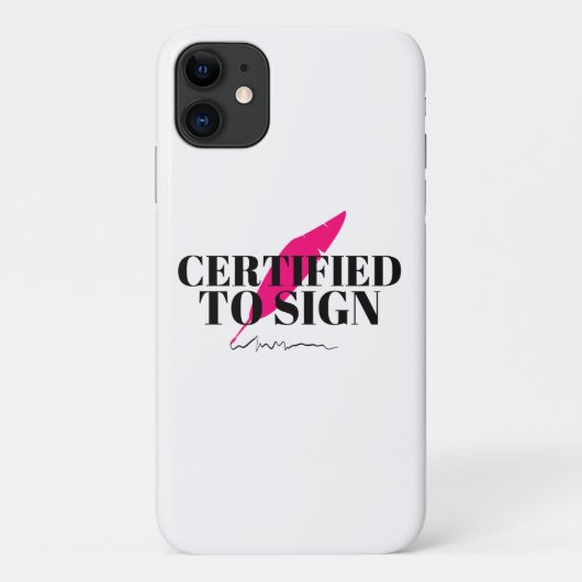 Certified To Sign携帯電話ケース Case-Mate iPhoneケース (裏面)