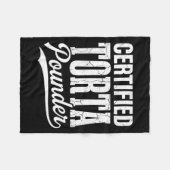 Certified Torta Under Chicano Slang Urban Humor  フリースブランケット (正面(横))