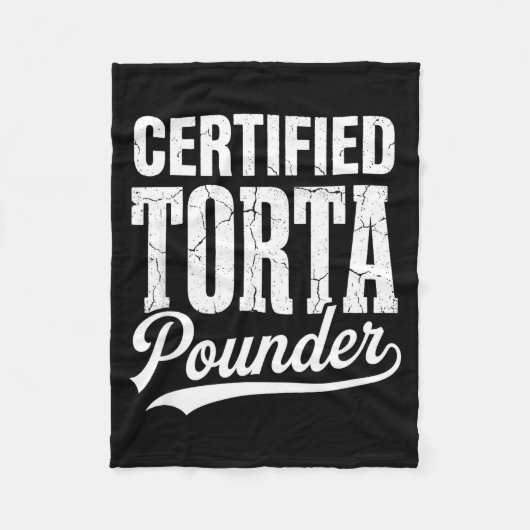 Certified Torta Under Chicano Slang Urban Humor  フリースブランケット (正面)