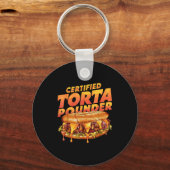 Certified Torta Under Funny Mexican Food Lover キーホルダー (正面)
