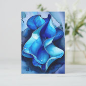 ceruleanフロー抽象芸術 サンキューカード (スタンド正面)