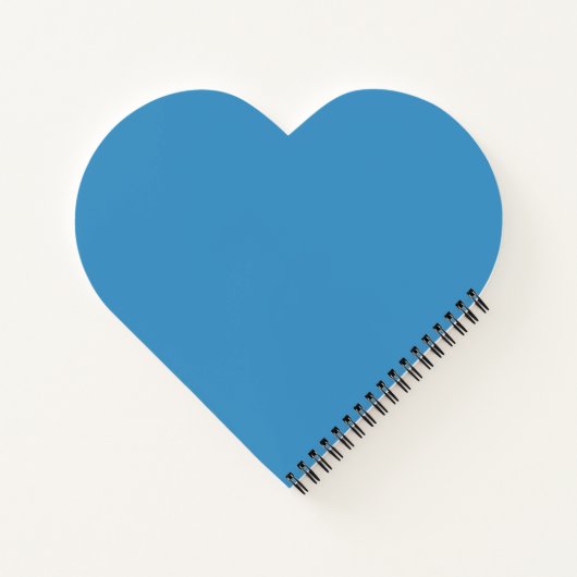 Cerulean Pulse Heart-Bound Personalized Journal ノートブック (裏面)