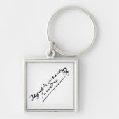 Cervantes署名 キーホルダー (正面)