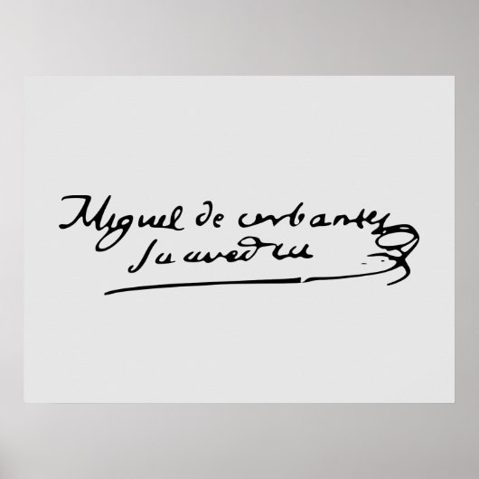 Cervantes署名 ポスター (正面)