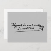 Cervantes署名 ポストカード (正面/裏面)