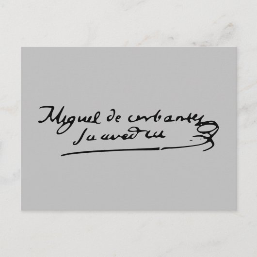 Cervantes署名 ポストカード (正面)
