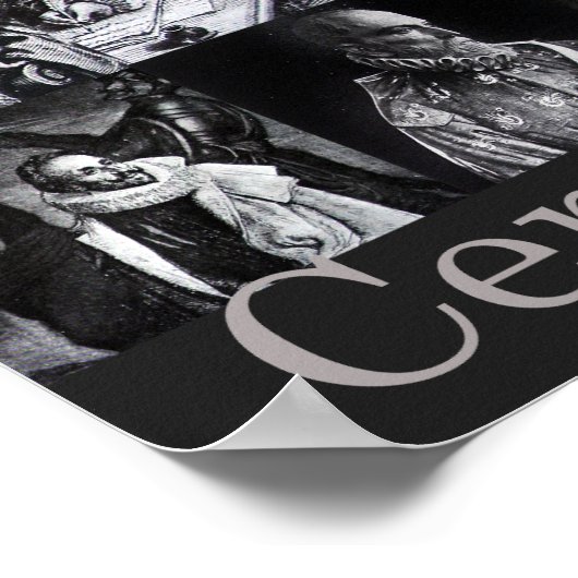 Cervantes,...Supongo -Poster-400年Don Quijote ポスター (角)