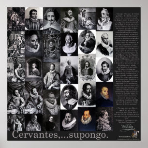 Cervantes,...Supongo -Poster-400年Don Quijote ポスター
